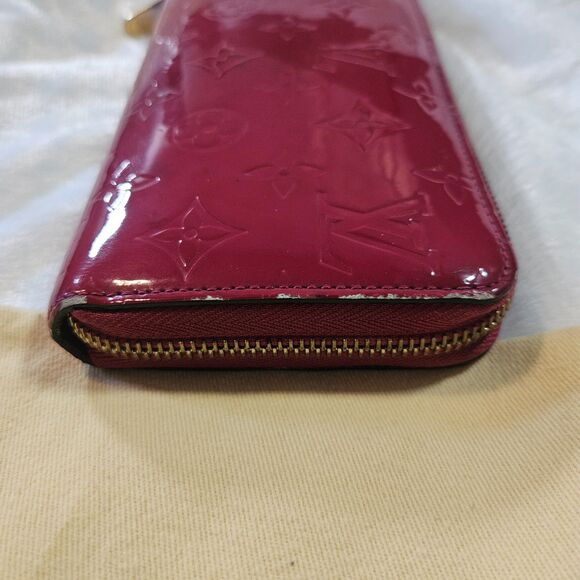 Louis Vuitton Indian Rose Pink Vernis Patent Leather Zippy Wallet w/ Box, GUC - Picture 6 of 12